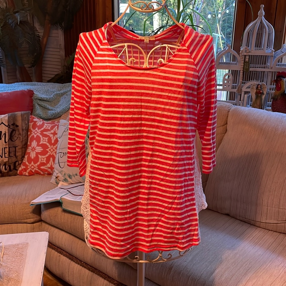 Kori sz small coral and cream too